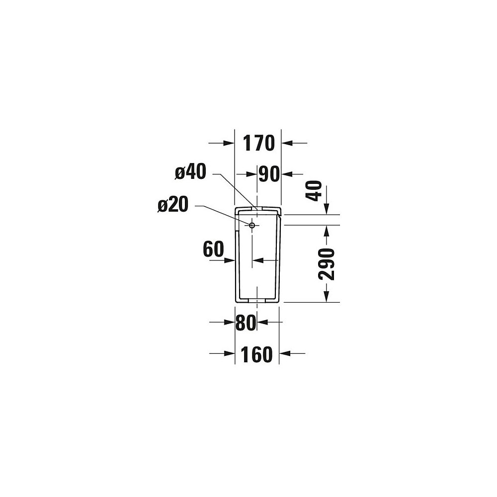 Duravit No.1 Spülkasten aus Keramik 170x390x355mm, Weiß, 6/3l, Dual Flush, Wasseran... DURAVIT-0941000005 4053424507637 (Abb. 8)
