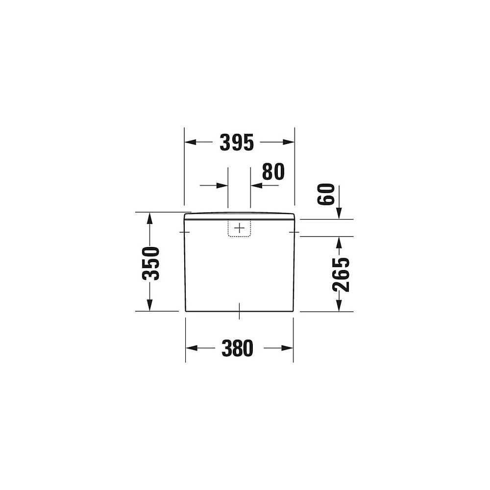 Duravit ME by Starck Spülkasten aus Keramik 180x395x350mm, Weiß, WonderGliss, 6/3... DURAVIT-09380000051 4021534966903 (Abb. 13)