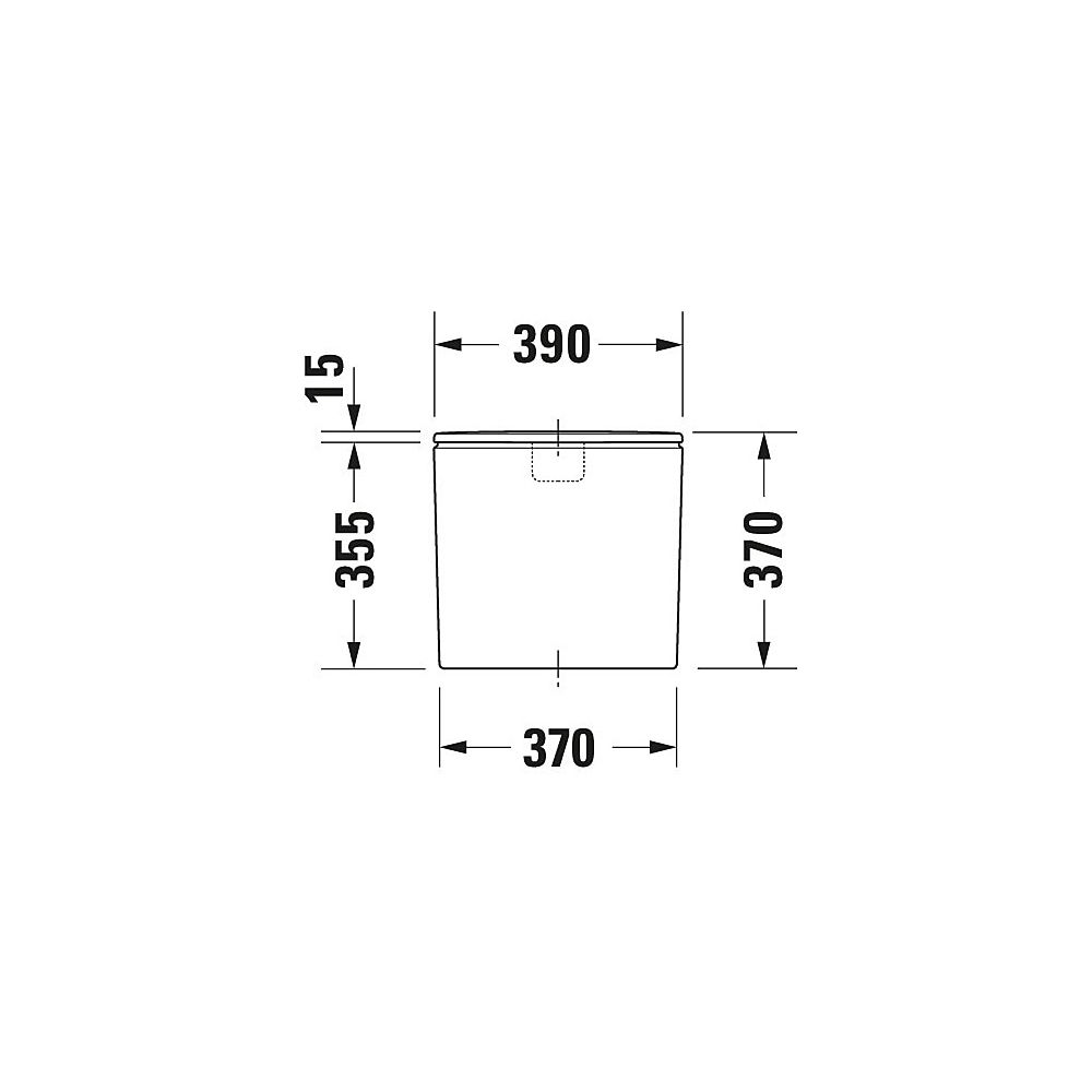 Duravit DuraStyle Spülkasten aus Keramik 170x390x370mm, Weiß, 6/3l, Dual Flush, Was... DURAVIT-0935100005 4021534854774 (Abb. 6)