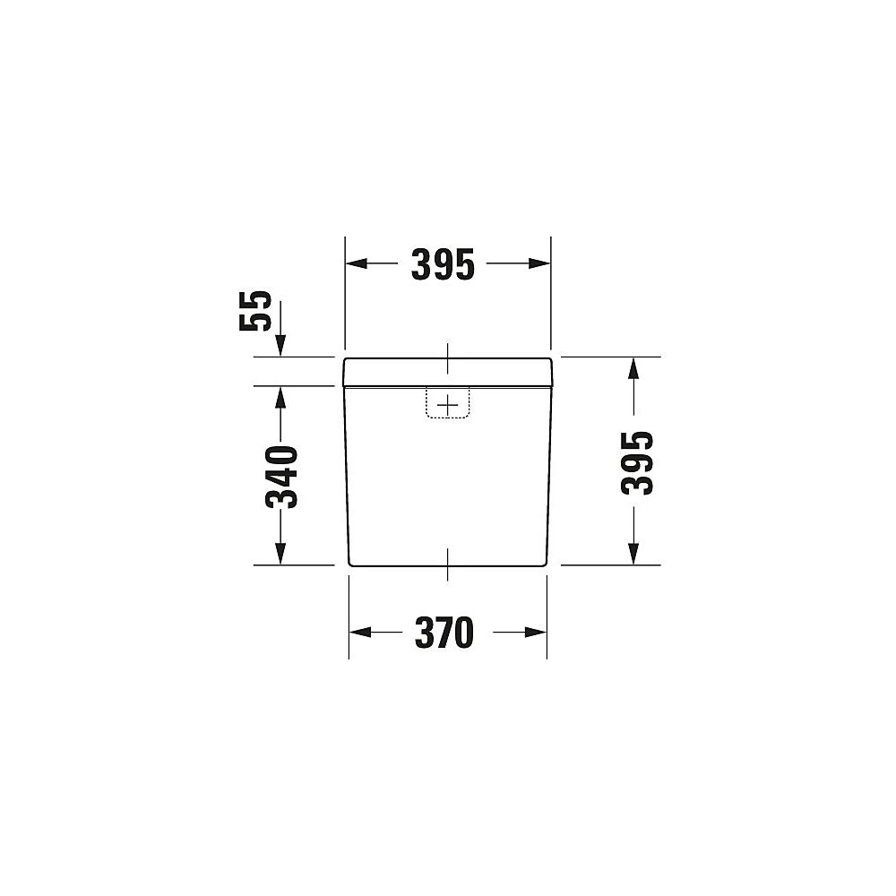 Duravit Happy D.2 Spülkasten aus Keramik 160x395x395mm, Weiß, WonderGliss, 6/3l, D... DURAVIT-09341000051 4021534848902 (Abb. 3)
