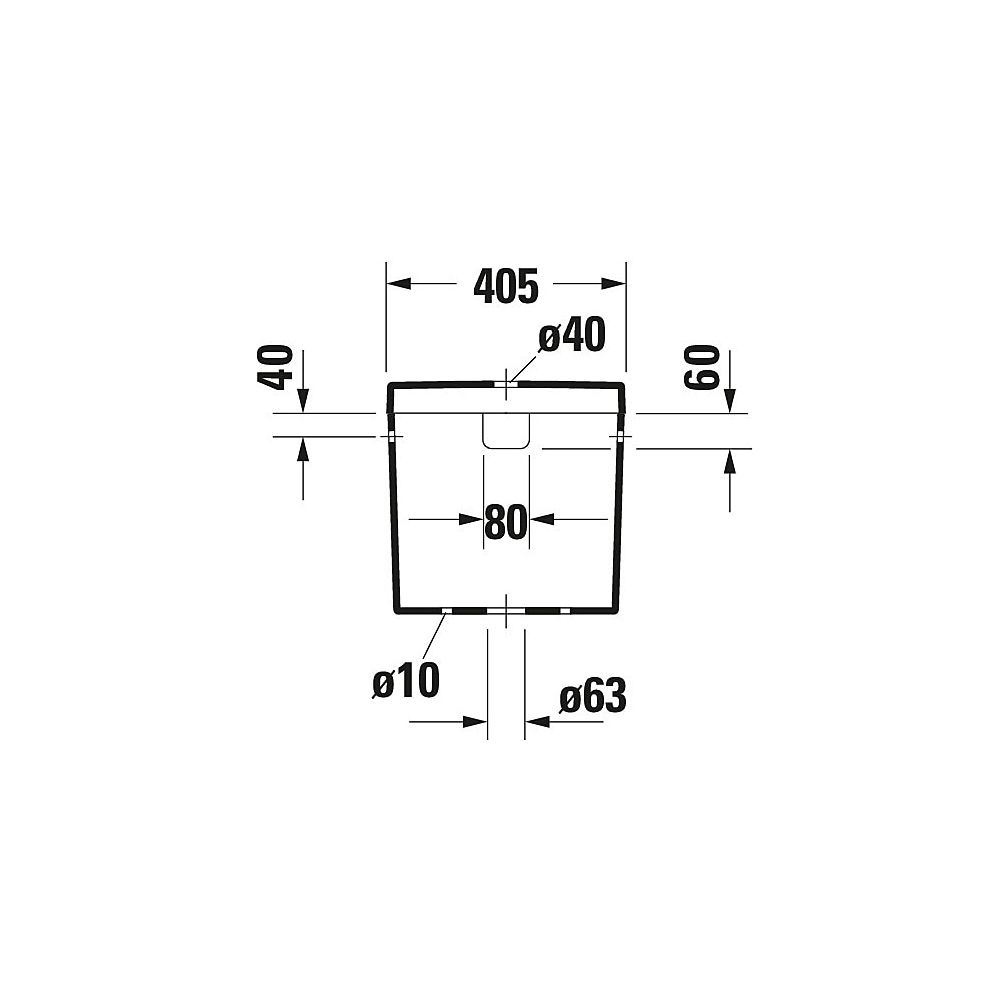 Duravit Darling New Spülkasten aus Keramik 160x405x395mm, Weiß, 6/3l, Dual Flush, W... DURAVIT-0931000005 4021534606588 (Abb. 4)