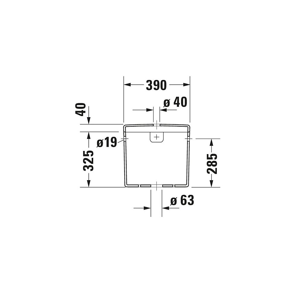 Duravit Starck 3 Spülkasten aus Keramik 180x390x365mm, Weiß, 6/3l, Dual Flush, Wass... DURAVIT-0920000005 4021534271137 (Abb. 2)
