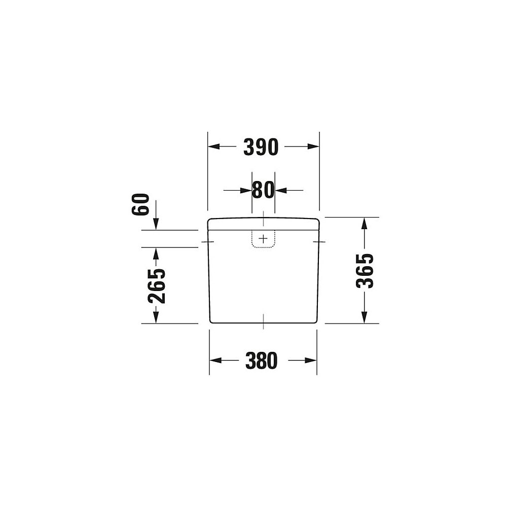 Duravit Starck 3 Spülkasten aus Keramik 180x390x365mm, Weiß, 6/3l, Dual Flush, Wass... DURAVIT-0920000005 4021534271137 (Abb. 3)