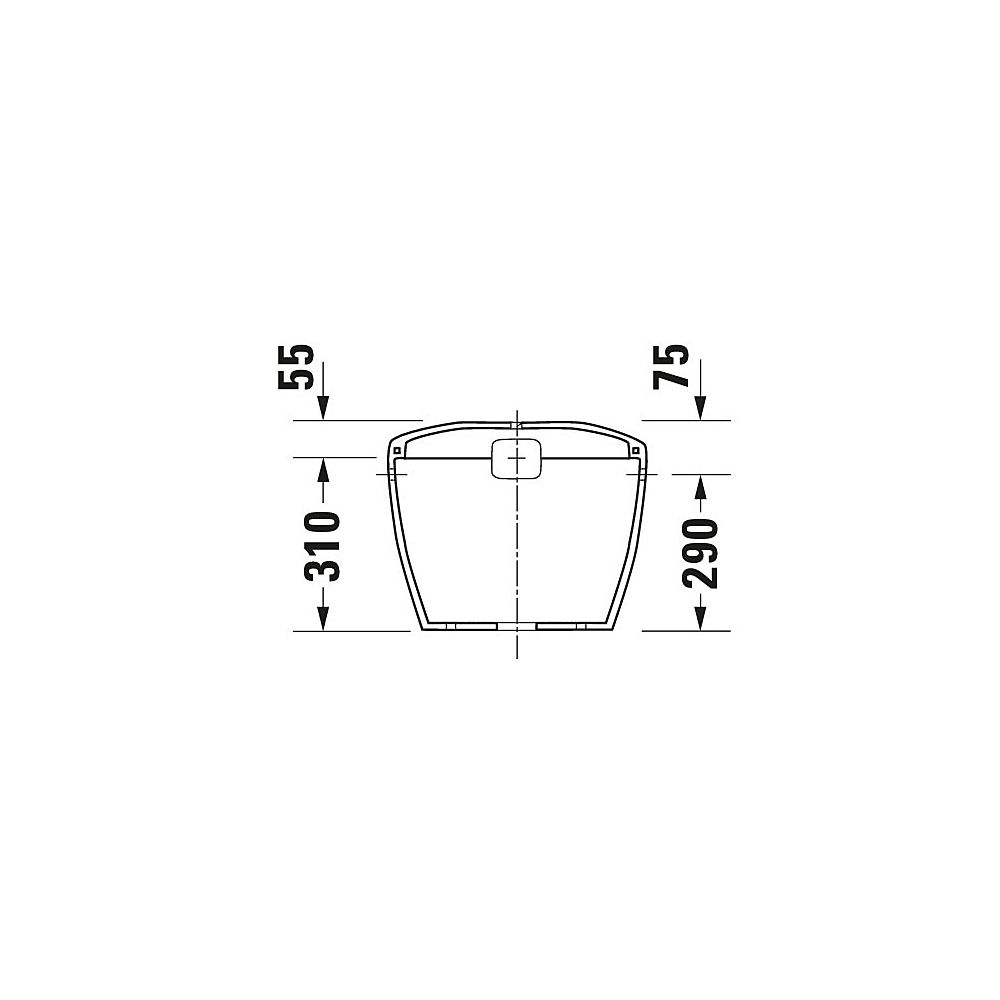 Duravit Design Classics Lago Spülkasten aus Keramik 185x420x365mm, Weiß, 6/3l, Dual... DURAVIT-0874000005 4021534270772 (Abb. 2)