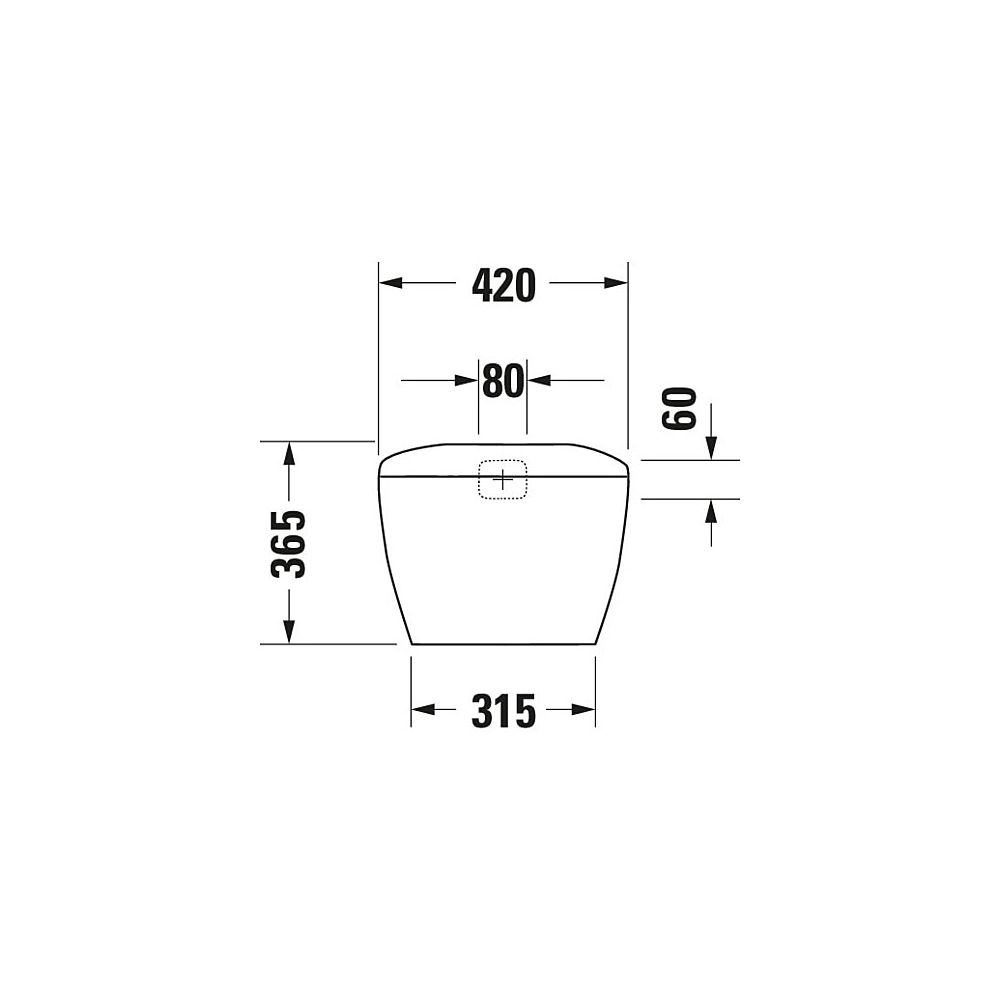 Duravit Design Classics Lago Spülkasten aus Keramik 185x420x365mm, Weiß, 6/3l, Dual... DURAVIT-0874000005 4021534270772 (Abb. 3)