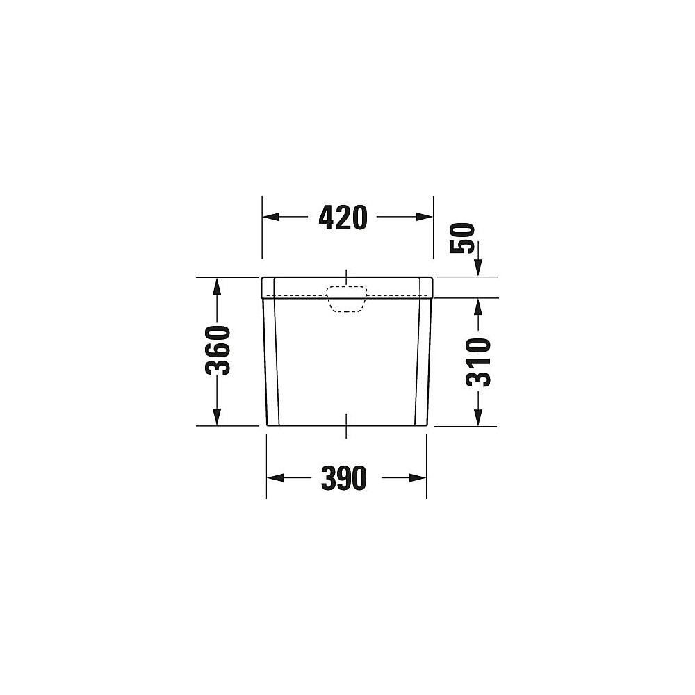 Duravit Serie 1930 Spülkasten aus Keramik 170x420x360mm, Weiß, WonderGliss, 6/3l, ... DURAVIT-08722000051 4021534270611 (Abb. 5)