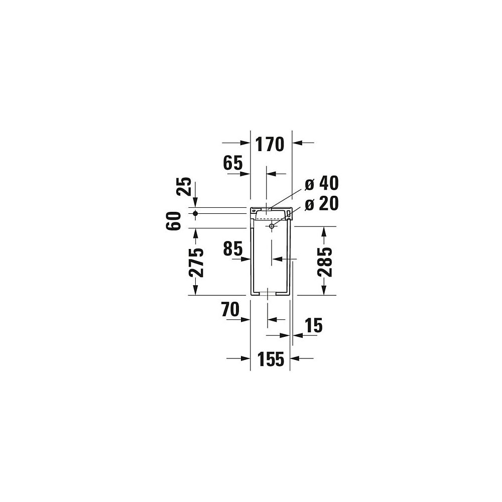Duravit Serie 1930 Spülkasten aus Keramik 170x420x360mm, Weiß, WonderGliss, 6/3l, ... DURAVIT-08722000051 4021534270611 (Abb. 6)