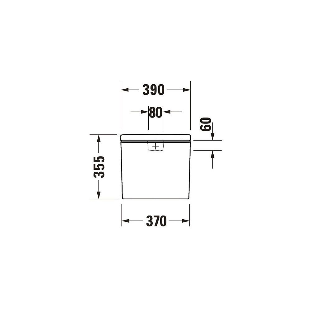 Duravit No.1 Spülkasten aus Keramik 170x390x355mm, Weiß, 6/3l, Dual Flush, Wassera... DURAVIT-0941100005 4053424507682 (Abb. 11)