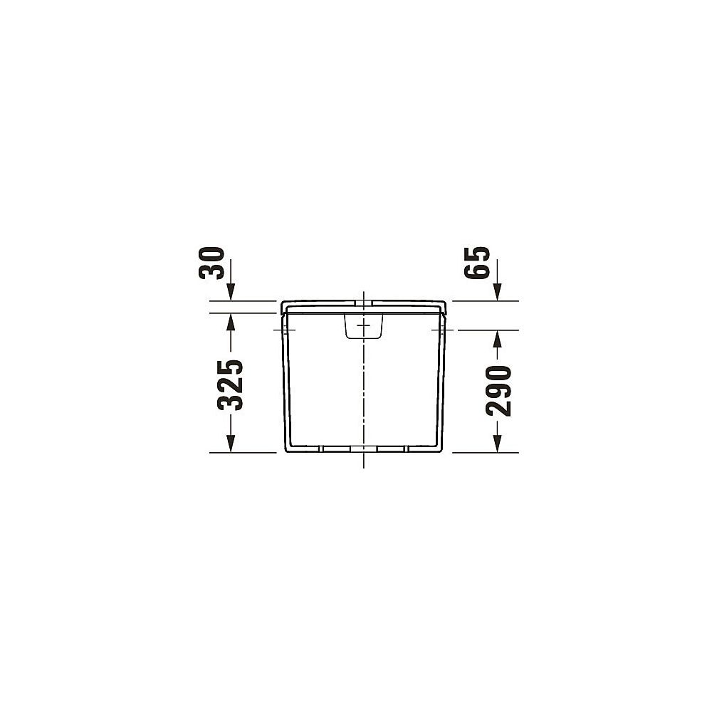 Duravit No.1 Spülkasten aus Keramik 170x390x355mm, Weiß, 6/3l, Dual Flush, Wassera... DURAVIT-0941000005 4053424507637 (Abb. 10)