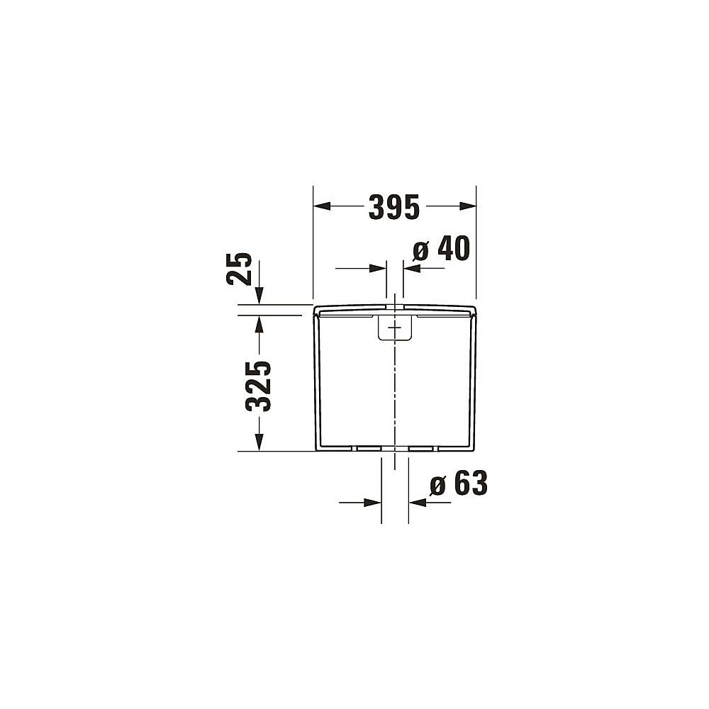 Duravit ME by Starck Spülkasten aus Keramik 180x395x350mm, Weiß, 6/3l, Dual Flush, ... DURAVIT-0938100005 4021534966958 (Abb. 8)