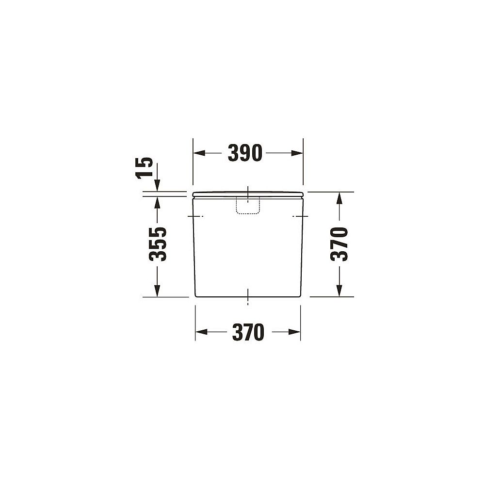 Duravit DuraStyle Spülkasten aus Keramik 170x390x370mm, Weiß, WonderGliss, 6/3l, ... DURAVIT-09350000051 4021534854705 (Abb. 10)