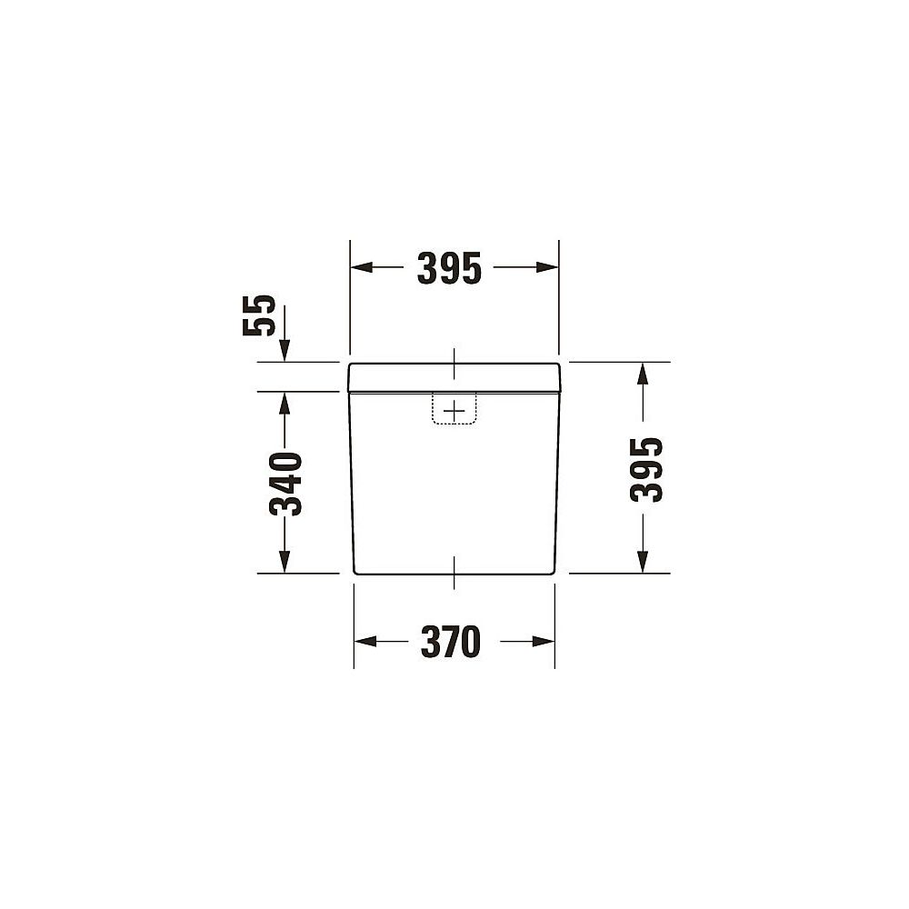 Duravit Happy D.2 Spülkasten aus Keramik 160x395x395mm, Weiß, WonderGliss, 6/3l, D... DURAVIT-09341000051 4021534848902 (Abb. 7)