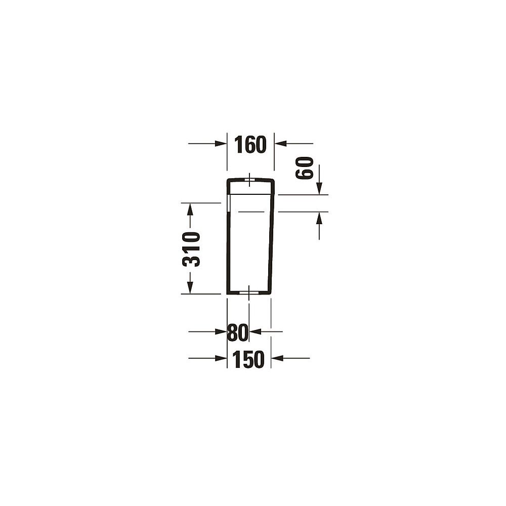 Duravit Darling New Spülkasten aus Keramik 160x405x395mm, Weiß, 6/3l, Dual Flush, W... DURAVIT-0931100005 4021534606601 (Abb. 8)