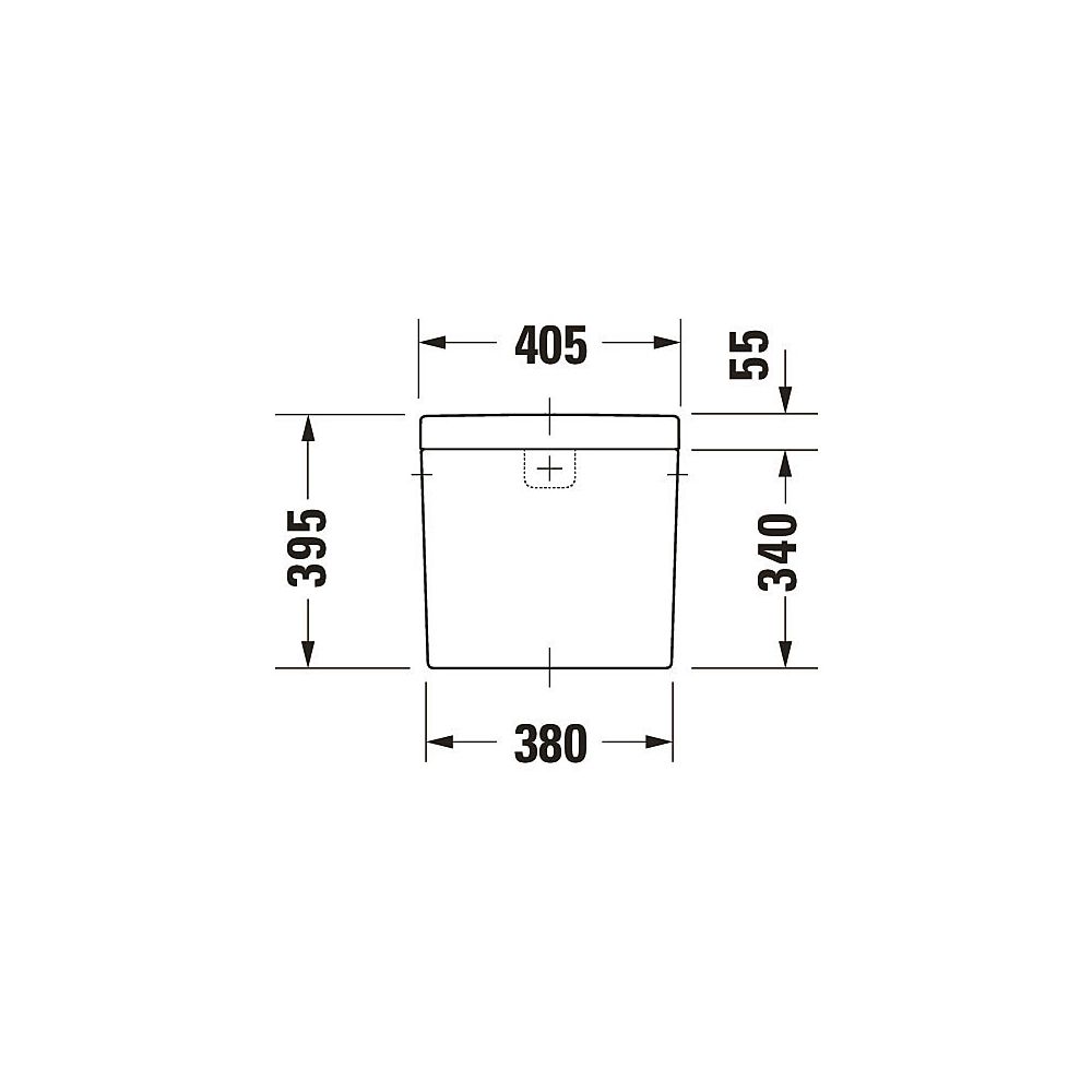 Duravit Darling New Spülkasten aus Keramik 160x405x395mm, Weiß, 6/3l, Dual Flush, W... DURAVIT-0931000005 4021534606588 (Abb. 9)