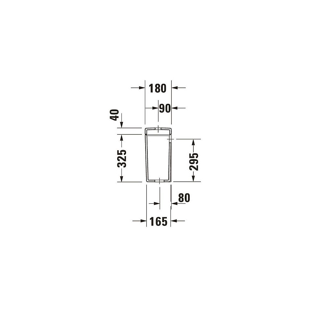 Duravit Starck 3 Spülkasten aus Keramik 180x390x365mm, Weiß, WonderGliss, 6/3l, Du... DURAVIT-09201000051 4021534271182 (Abb. 9)