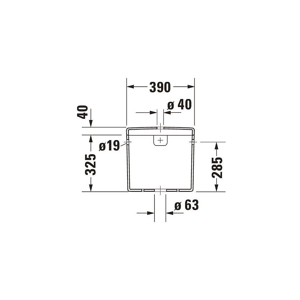 Duravit Starck 3 Spülkasten aus Keramik 180x390x365mm, Weiß, 6/3l, Dual Flush, Wass... DURAVIT-0920000005 4021534271137 (Abb. 6)