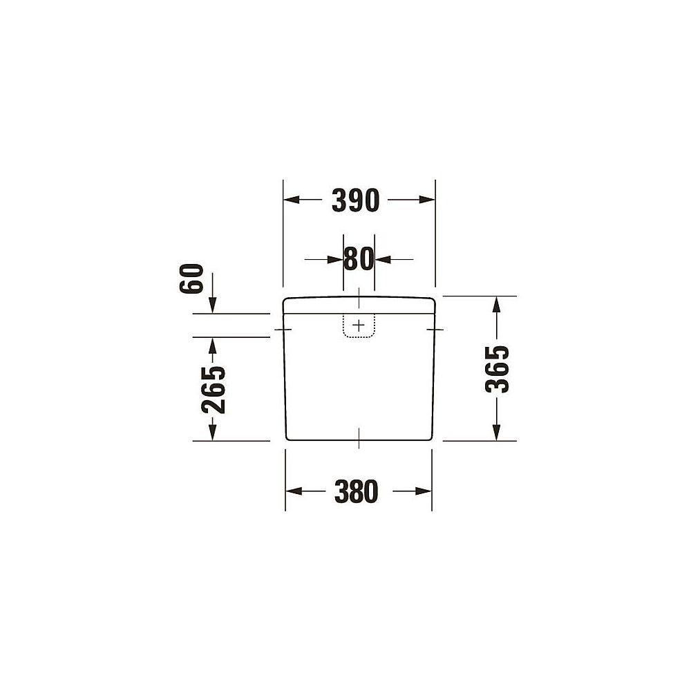 Duravit Starck 3 Spülkasten aus Keramik 180x390x365mm, Weiß, 6/3l, Dual Flush, Wass... DURAVIT-0920000005 4021534271137 (Abb. 7)