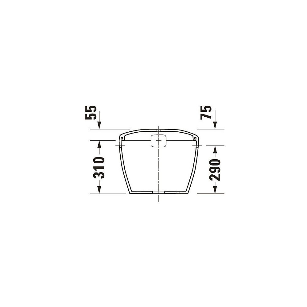 Duravit Design Classics Lago Spülkasten aus Keramik 185x420x365mm, Weiß, 6/3l, Dual... DURAVIT-0874000005 4021534270772 (Abb. 6)