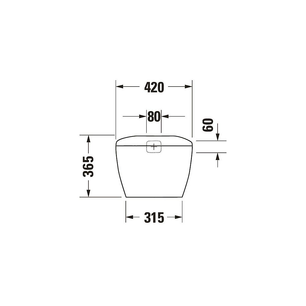 Duravit Design Classics Lago Spülkasten aus Keramik 185x420x365mm, Weiß, 6/3l, Dual... DURAVIT-0874000005 4021534270772 (Abb. 7)