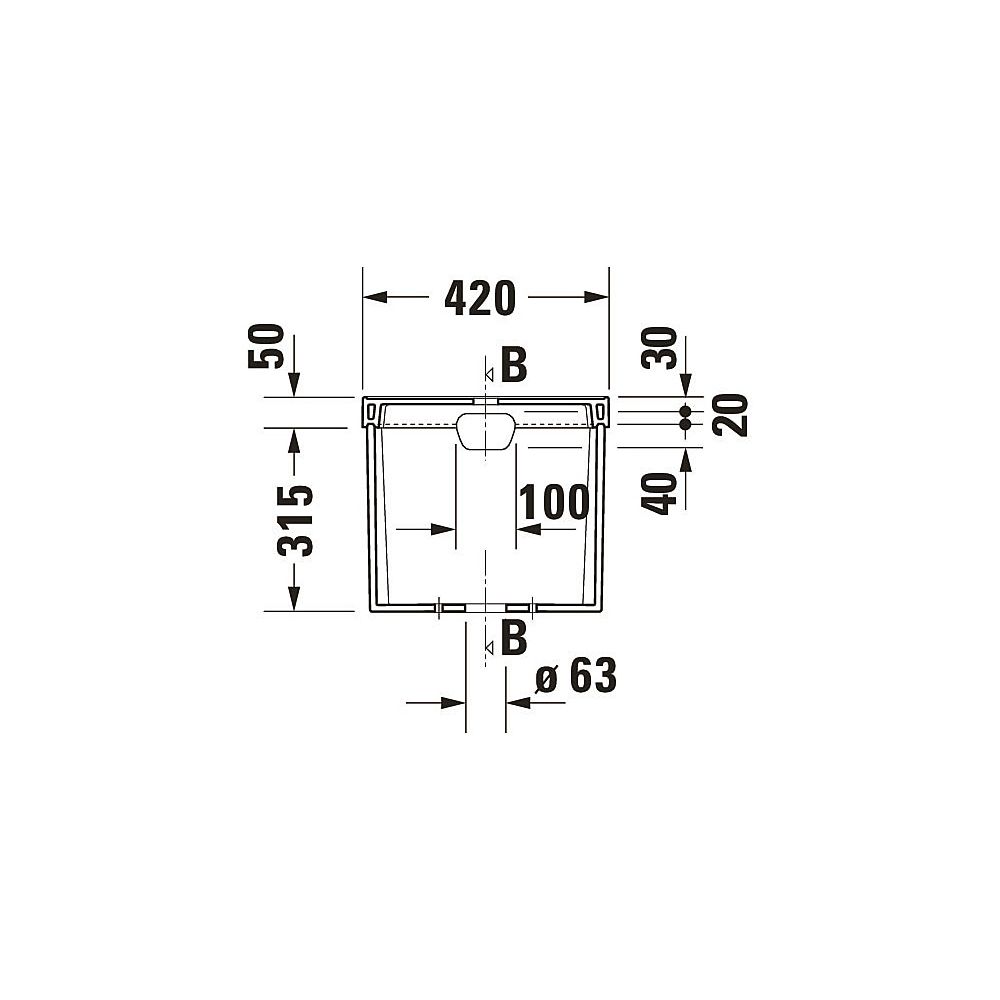Duravit Serie 1930 Spülkasten aus Keramik 175x420x365mm, Weiß, WonderGliss, 6/3l, ... DURAVIT-08722100051 4021534270673 (Abb. 5)