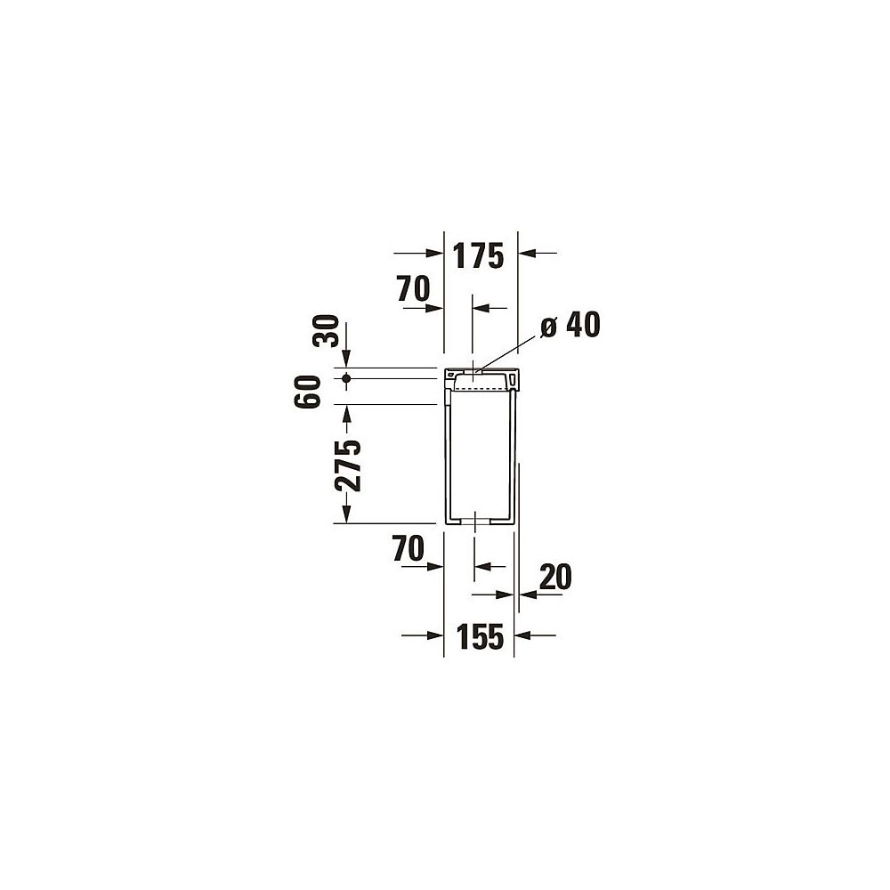 Duravit Serie 1930 Spülkasten aus Keramik 175x420x365mm, Weiß, WonderGliss, 6/3l, ... DURAVIT-08722100051 4021534270673 (Abb. 7)