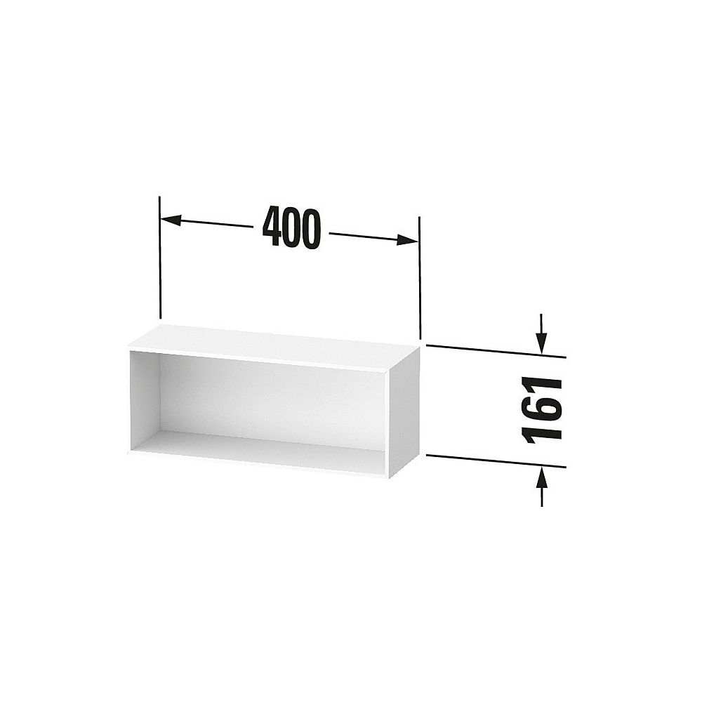 Duravit Zencha Wandregal, 140x400x161mm, Graphit SM, 1 offener Fächer, wandhän... DURAVIT-ZE1210080800000 4063382829481 (Abb. 2)