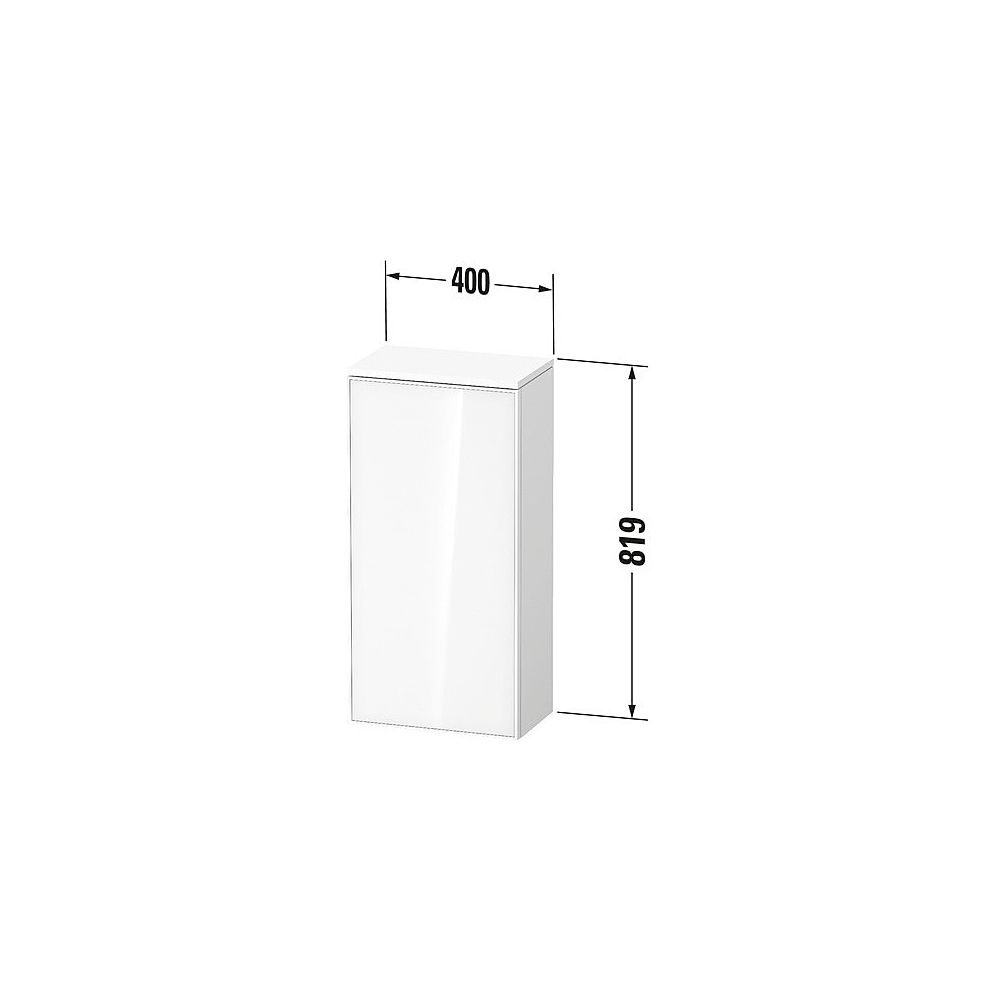 Duravit Zencha Halbhochschrank Dekor 240x400x819mm Natur Eiche Matt/Weiß SM, 1... DURAVIT-ZE1350L30840000 4063382830081 (Abb. 2)