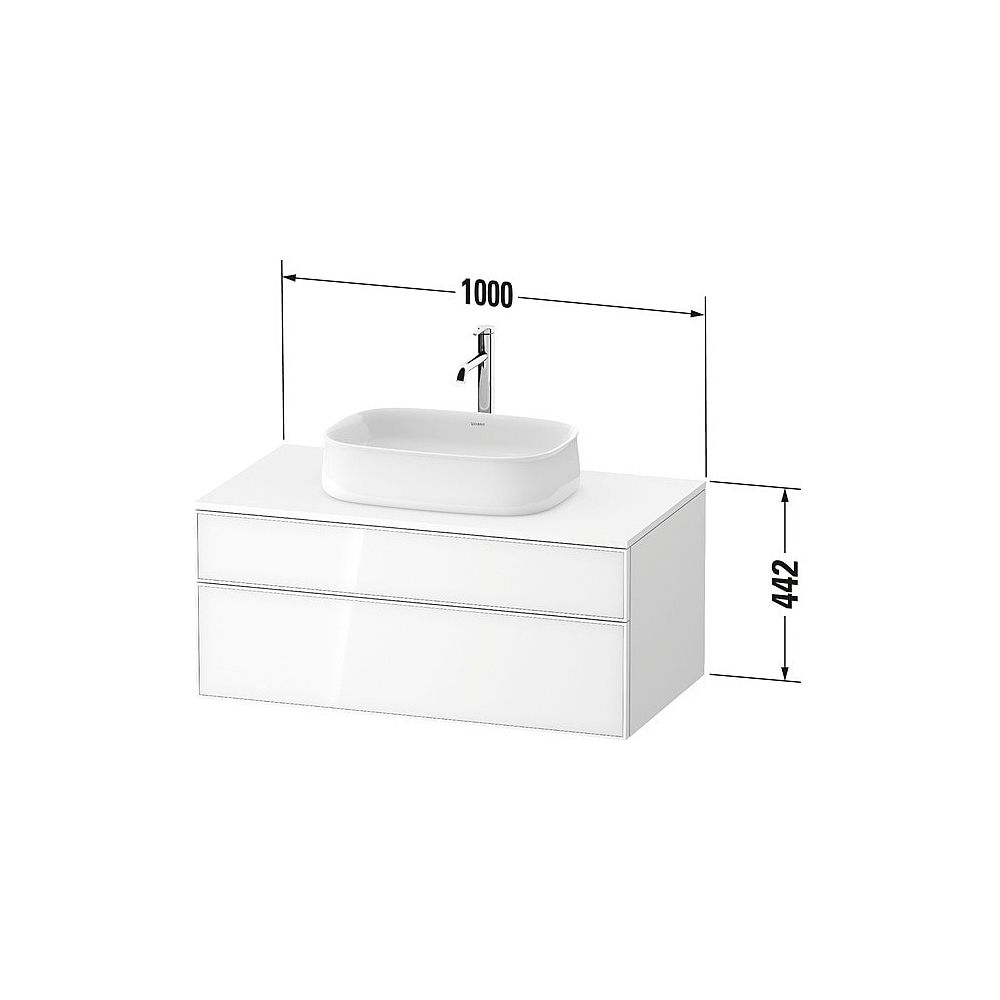 Duravit Zencha Konsolenwaschtischunterbau wandh. 550x1000x442mm Natur Eiche Ma... DURAVIT-ZE4821030840000 4063382835468 (Abb. 2)