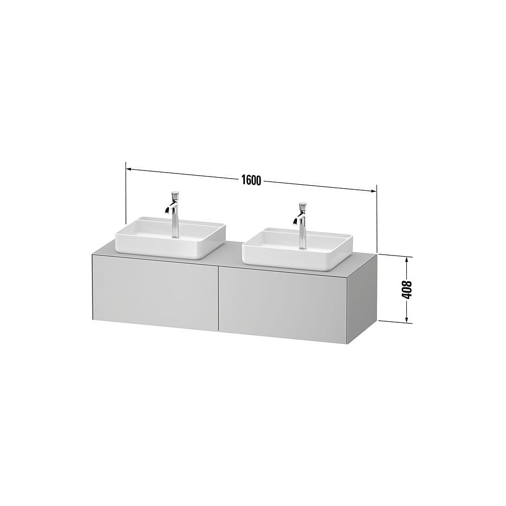 Duravit White Tulip Konsolen-WTU wandh 550x1600x408mm B/M mit KSP Eiche Natur ... DURAVIT-WT4865BH5920010 4063382918857 (Abb. 3)