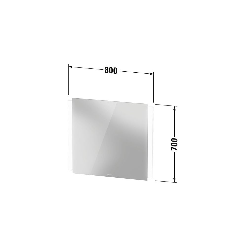 Duravit Ketho.2 Spiegel Wandmontage 33x800x700mm, Mattweiß, LED, 18W, Betätigu... DURAVIT-K27072000000000 4063382818522 (Abb. 3)