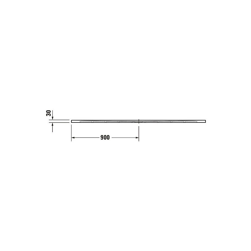 Duravit Sustano Duschwanne Halbeinbau Bodenbündig, 800x1800x30mm, Rechteckig, ... DURAVIT-720288730000000 4063382919243 (Abb. 6)