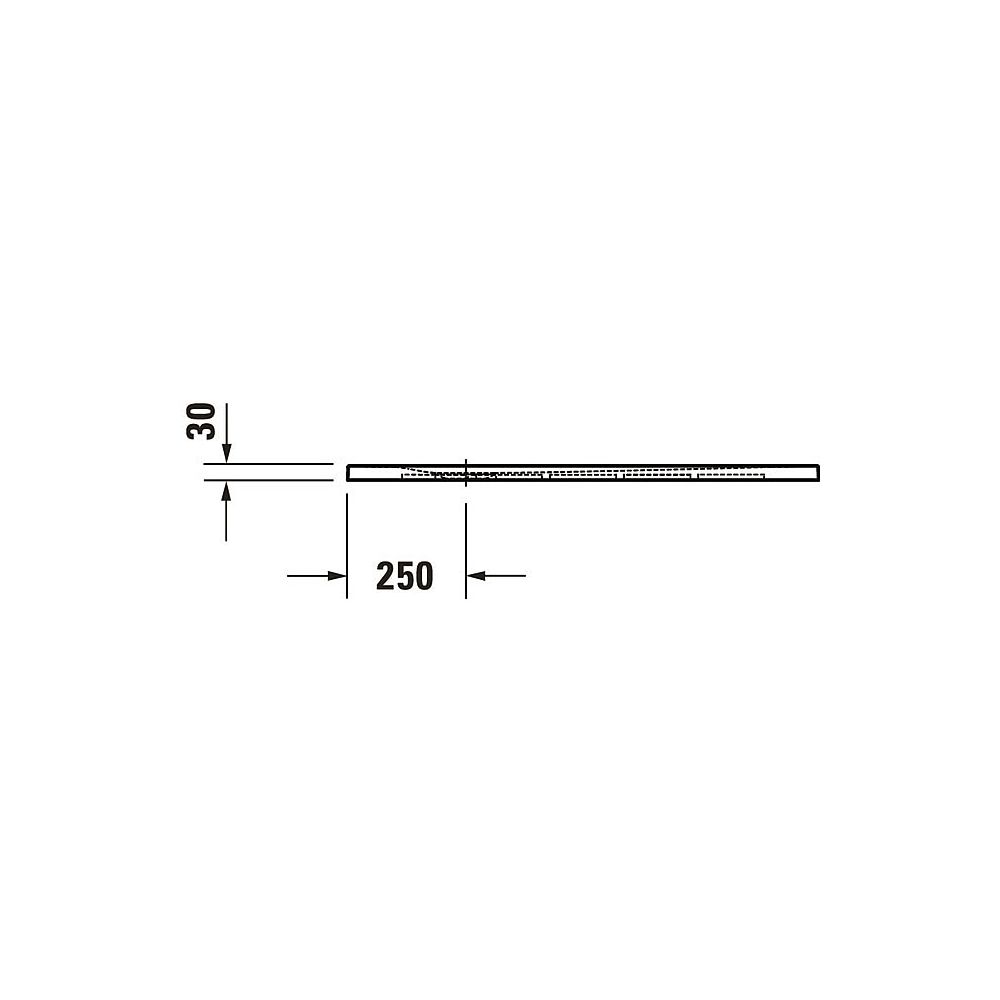 Duravit Sustano Duschwanne Halbeinbau Bodenbündig, 700x1000x30mm, Rechteckig, ... DURAVIT-720272620000000 4063382920324 (Abb. 3)