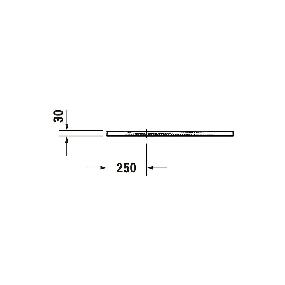 Duravit Sustano Duschwanne Halbeinbau Bodenbündig, 800x800x30mm, Quadratisch, ... DURAVIT-720269630000000 4063382920515 (Abb. 3)