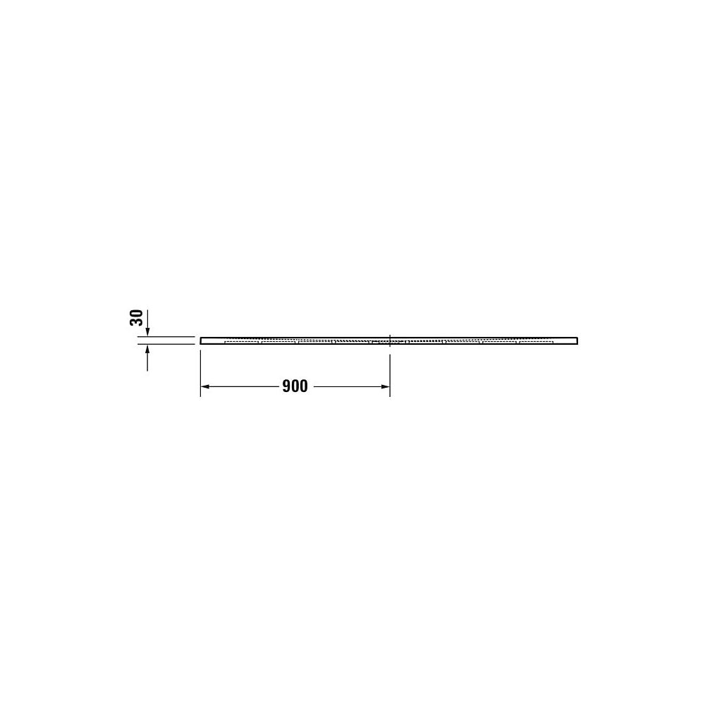 Duravit Sustano Duschwanne Halbeinbau Bodenbündig, 800x1800x30mm, Rechteckig, ... DURAVIT-720288730000000 4063382919243 (Abb. 8)
