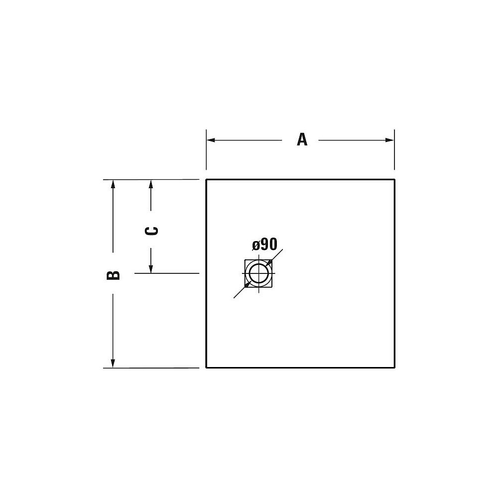 Duravit Sustano Duschwanne Halbeinbau Bodenbündig, 800x800x30mm, Quadratisch, ... DURAVIT-720269630000000 4063382920515 (Abb. 9)