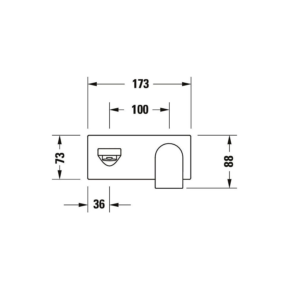Duravit Tulum by Starck Einhebel-Waschtischmischer, Chrom, 5,5l/min, Hebelgriff, ... DURAVIT-TU1070004010 4063382961181 (Abb. 7)