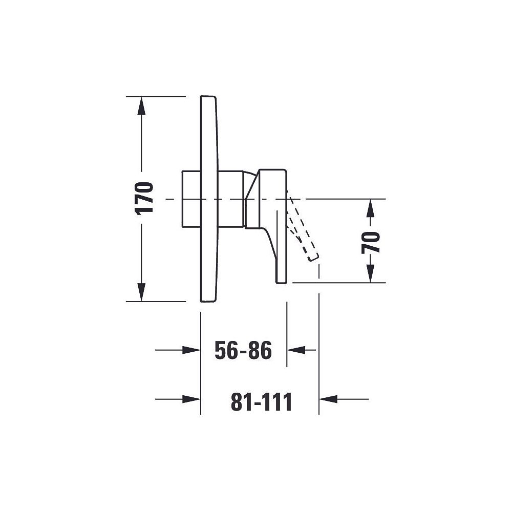 Duravit Tulum by Starck Einhebel-Brausemischer Unterputz, Anzahl Verbraucher 1, M... DURAVIT-TU4210010046 4063382961389 (Abb. 3)