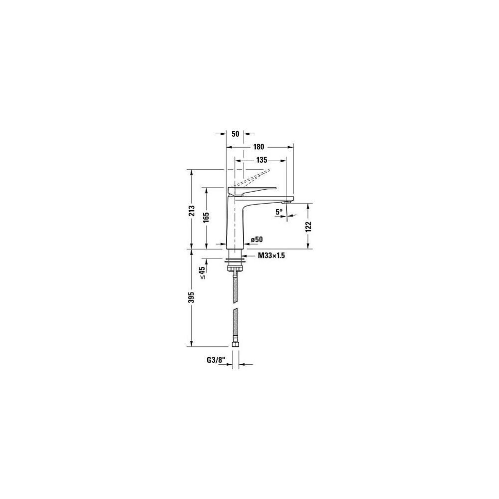 Duravit Tulum by Starck Einhebel-Waschtischmischer M, Mattschwarz, 5l/min, Hebelg... DURAVIT-TU1020002046 4063382961341 (Abb. 6)