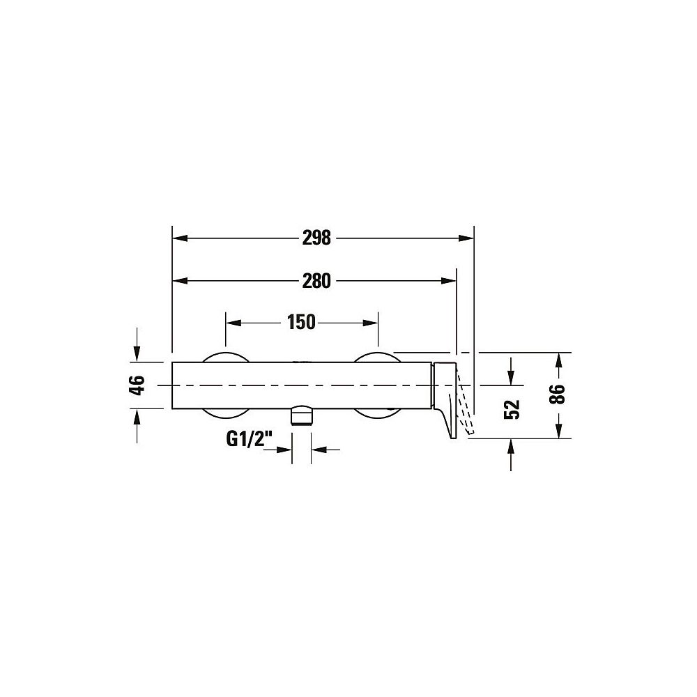 Duravit Tulum by Starck Einhebel-Brausemischer Aufputz, Chrom, Anschlussart S-Ans... DURAVIT-TU4230000010 4063382961266 (Abb. 4)