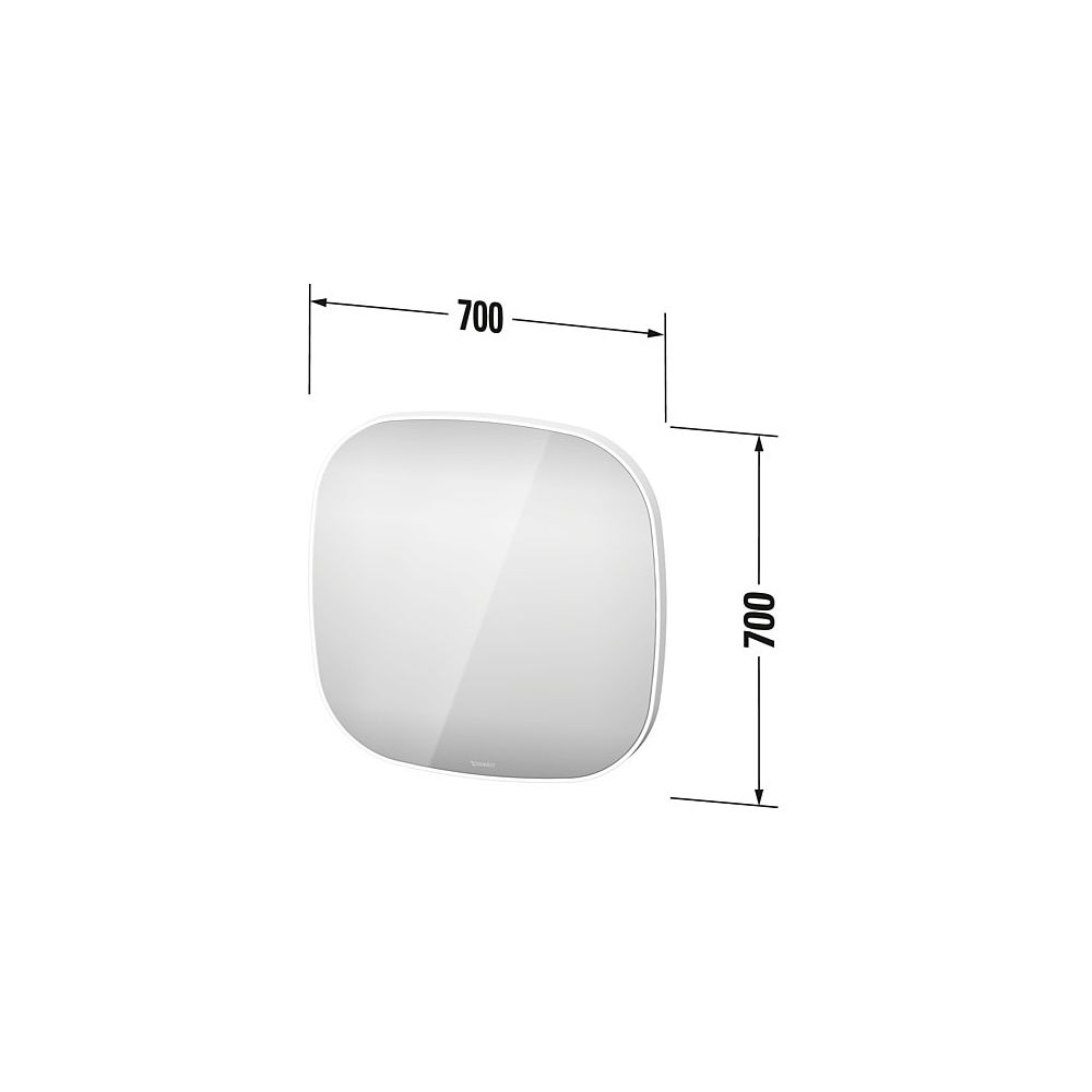 Duravit Zencha Spiegel Wandmontage 50x700x700mm, Weiß, LED, 29W, Betätigung Ap... DURAVIT-ZE7066000000000 4063382807922 (Abb. 9)