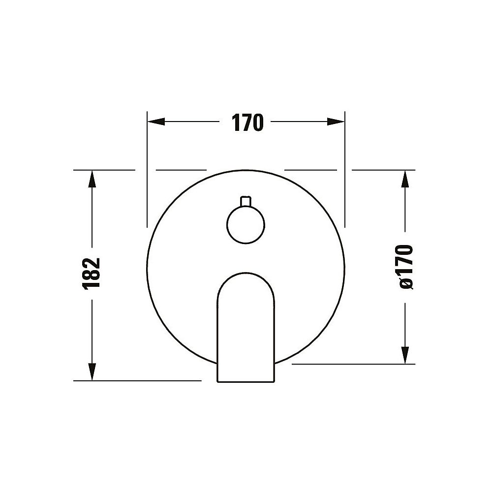 Duravit Tulum by Starck Einhebel-Wannenmischer Unterputz, Anzahl Verbraucher 2, C... DURAVIT-TU5210012010 4063382961297 (Abb. 4)