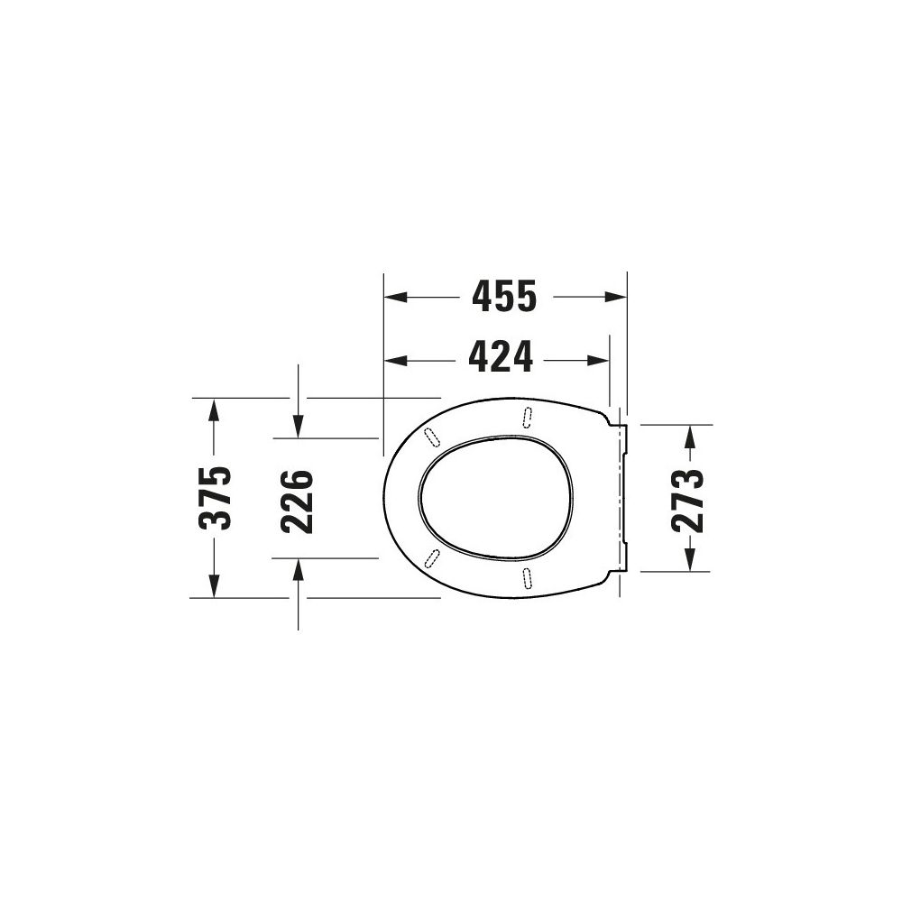 Duravit WC-Sitz oval Weiß Hochglanz, 375x42x455mm, mit Absenkautomatik, Sitzgarnitu... DURAVIT-0025790000 4067116983111 (Abb. 3)