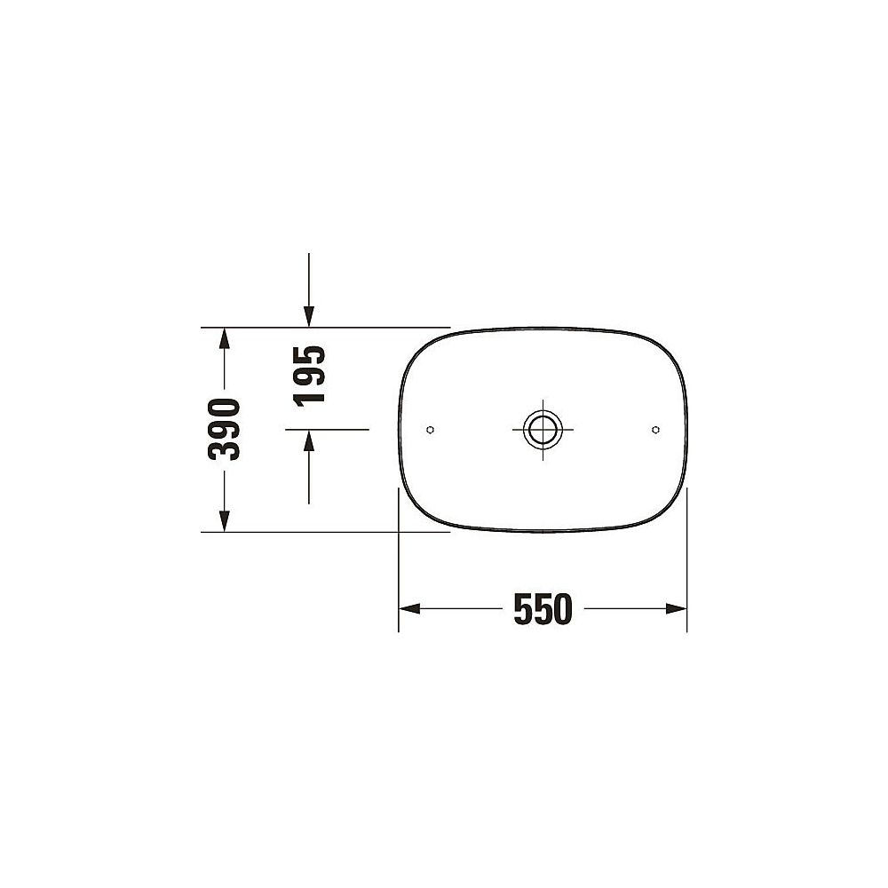 Duravit Zencha Aufsatzbecken 550mm, Grau Seidenmatt, WonderGliss, DuraCeram, Recht... DURAVIT-23735567791 4063382175151 (Abb. 7)