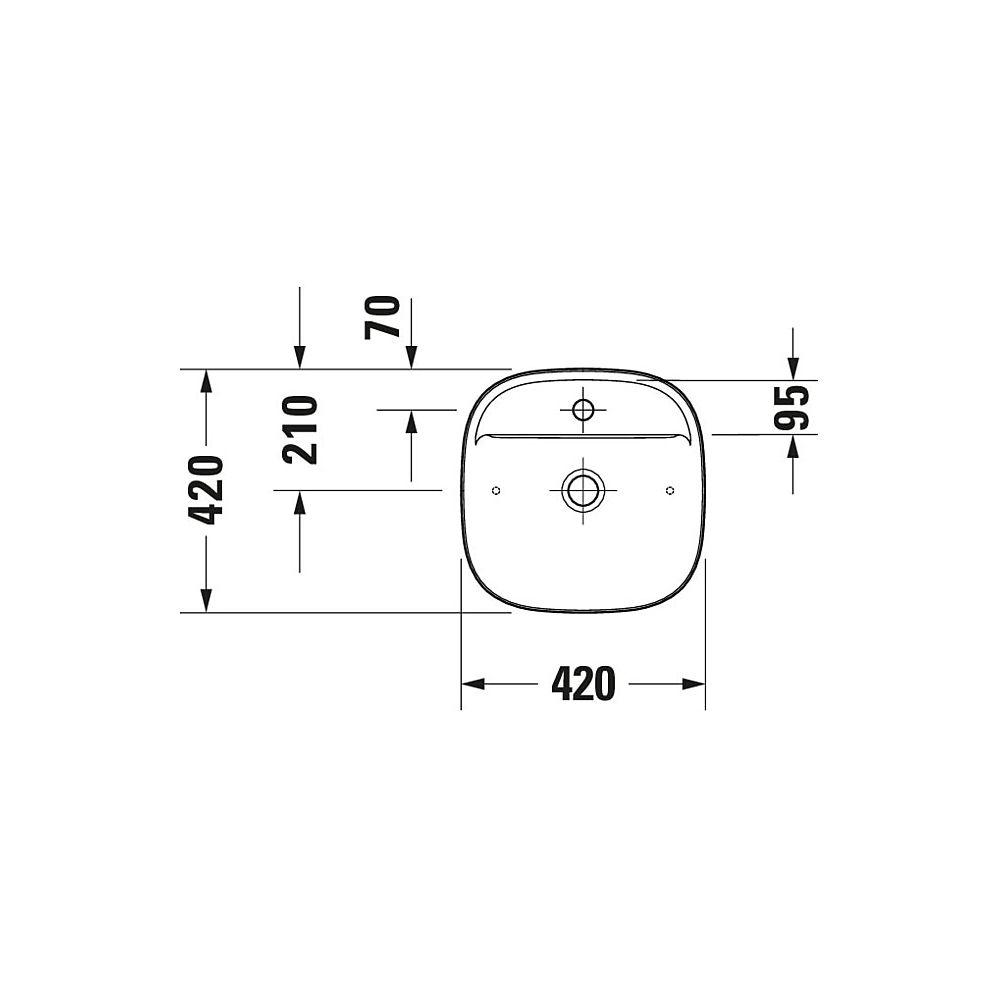 Duravit Zencha Aufsatzbecken 420mm, Grau Seidenmatt, WonderGliss, DuraCeram, Quad... DURAVIT-23744267711 4063382175236 (Abb. 10)