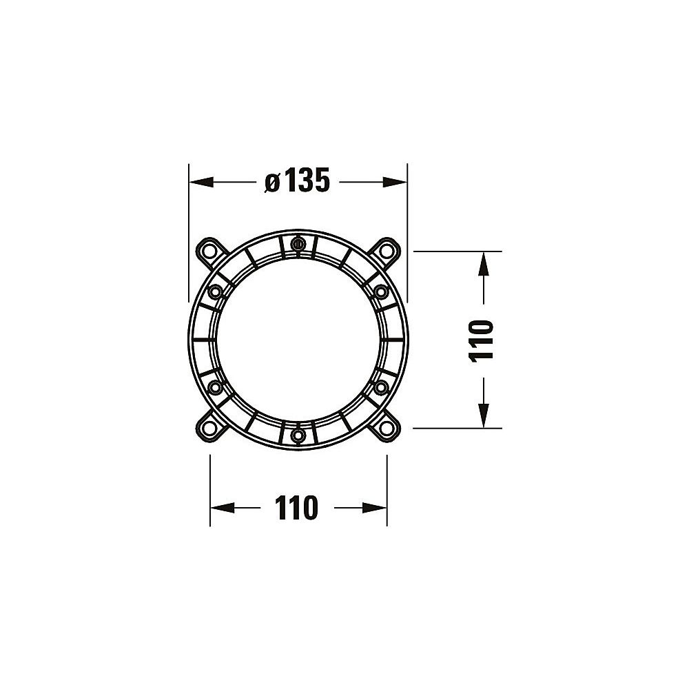 Duravit Grundkörper, Montageart auf Rohfußboden, bodenstehend G 1/2"... DURAVIT-GK5900007000 4067116987676 (Abb. 4)