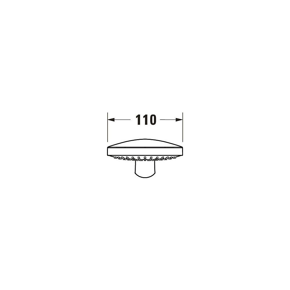 Duravit Handbrause, Chrom, d. 110mm, Strahlart Rain, Durchflussmenge 3 bar 19,5l/... DURAVIT-UV0650014010 4063382936714 (Abb. 5)