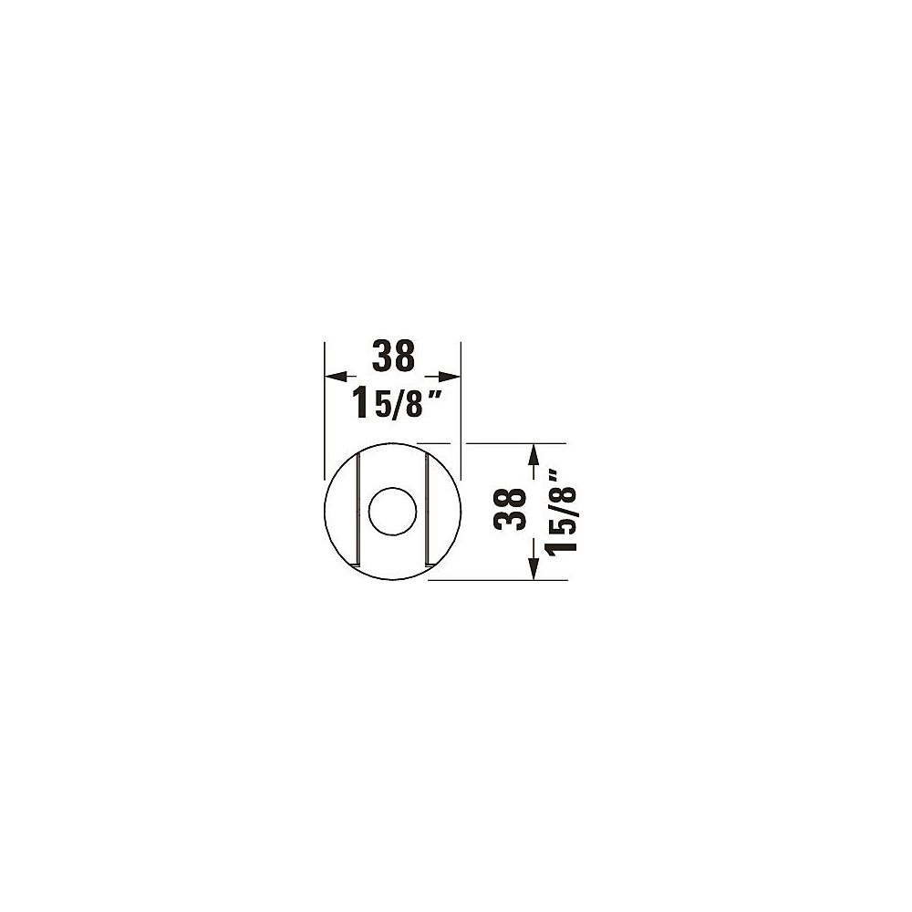 Duravit Brausehalter Konisch, 38x58mm, Messing, rund, Chrom Hochglanz... DURAVIT-UV0620001010 4063382938213 (Abb. 2)