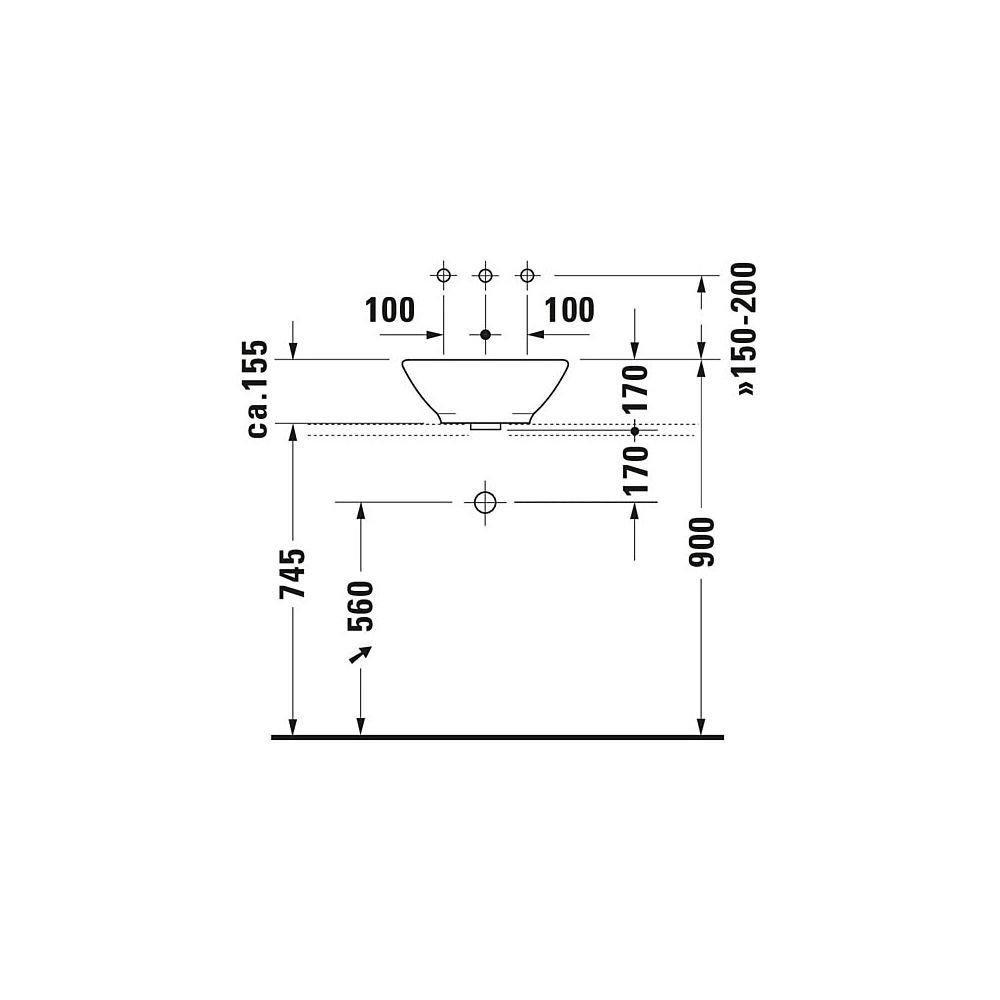 Duravit Design Classics Aufsatzbecken 420mm, Weiß Hochglanz, rund, ohne HLB, mit Ü... DURAVIT-0325420000 4021534075353 (Abb. 19)