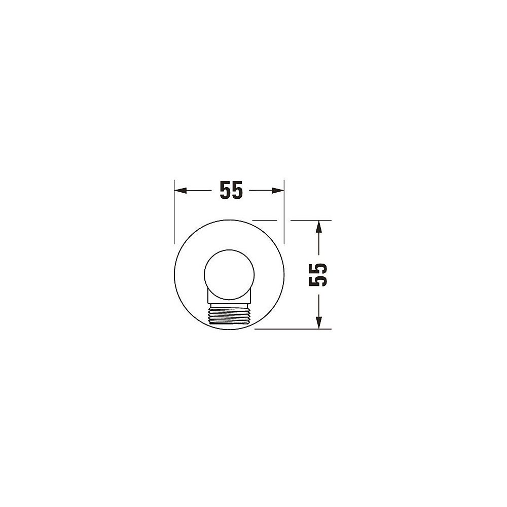 Duravit Wandanschlussbogen 55x80mm, Rund, Mattschwarz, Rosette rund, Rückflussver... DURAVIT-UV0630008046 4063382938145 (Abb. 2)