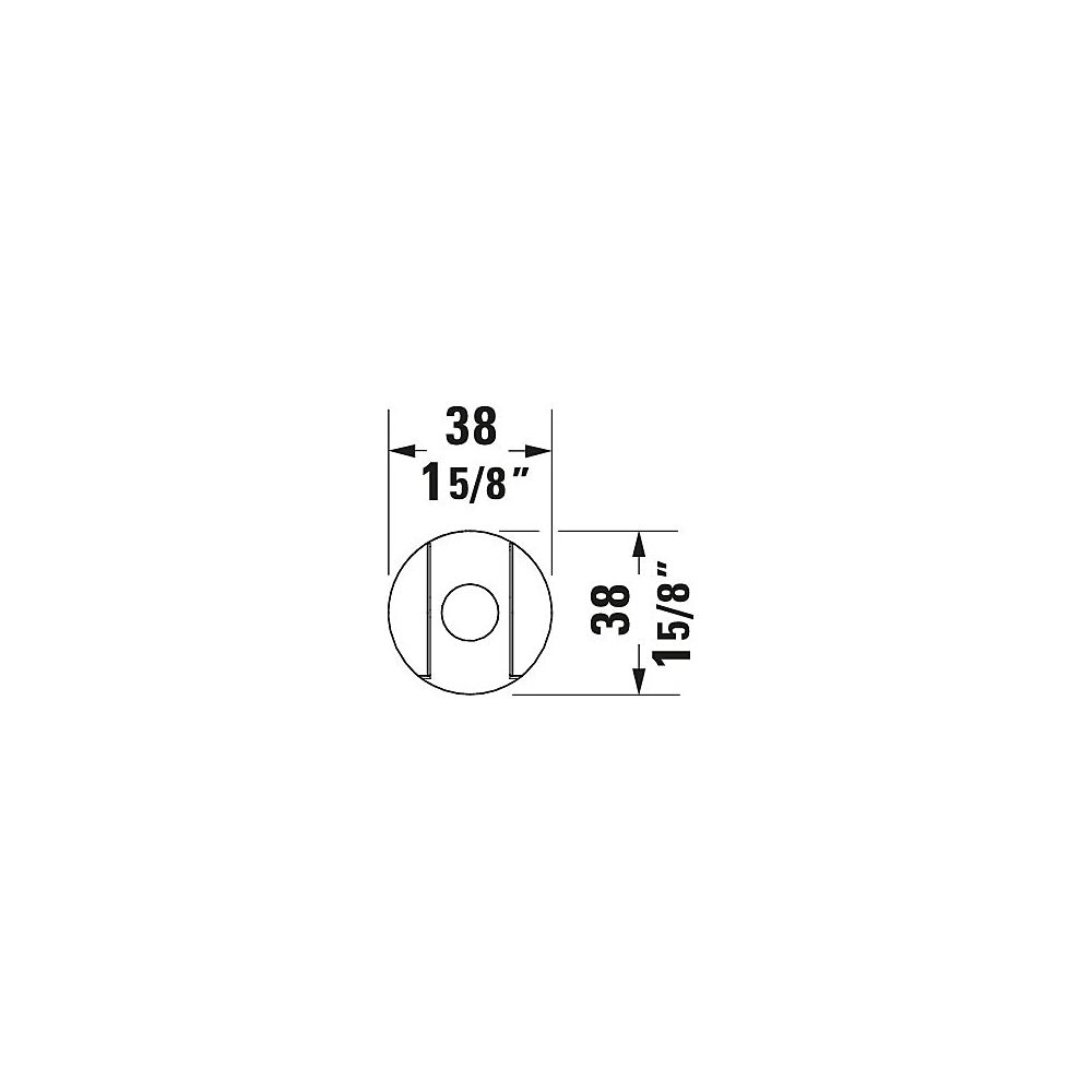 Duravit Brausehalter Konisch, 38x58mm, Messing, rund, Mattschwarz... DURAVIT-UV0620001046 4063382938220 (Abb. 4)